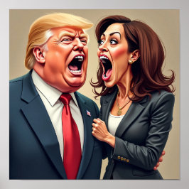 Donald Trump Kamala harris Poster