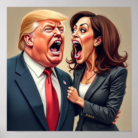 Donald Trump Kamala harris Poster (Vorne)