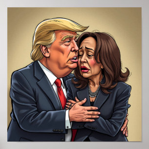 Donald Trump Kamala harris Poster