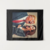 Donald Trump Kamala harris Wandteppich (Vorderseite (Horizontal))