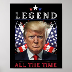 Donald Trump Kampf am Tag der Amtseinführung 2025  Poster