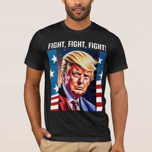 DONALD TRUMP, KAMPF, KAMPF, BEKÄMPFUNG 2024 T - SH T-Shirt (Vorderseite)