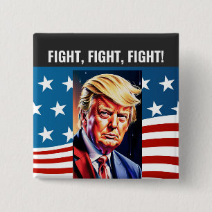 DONALD TRUMP, KAMPF, KAMPF, KAMPF BUTTON