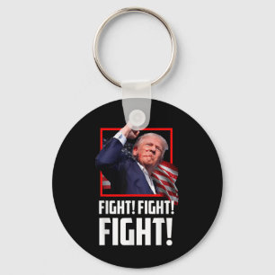 Donald Trump kämpft gegen Anhänger der Kämpfe am Schlüsselanhänger