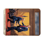 Donald Trump kämpft gegen einen schwachen Gegner J Magnet (Horizontal)