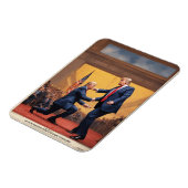 Donald Trump kämpft gegen einen schwachen Gegner J Magnet (Linke Seite)