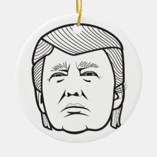 Donald Trump Keramikornament