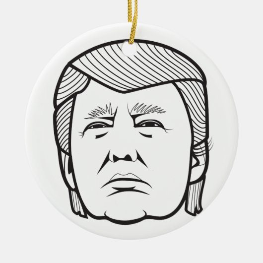 Donald Trump Keramikornament (Vorne)