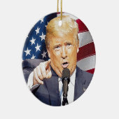 Donald Trump Keramikornament (Rechts)