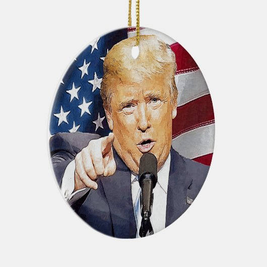 Donald Trump Keramikornament (Rechts)