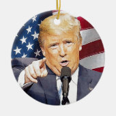 Donald Trump Keramikornament (Vorne)