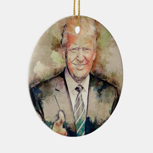 Donald Trump Keramikornament (Rechts)