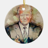 Donald Trump Keramikornament (Vorne)