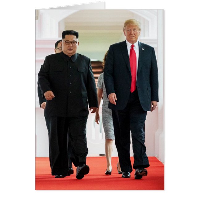 Donald Trump & Kim - Gedenkmünze auf der Rückseite (Vorne)