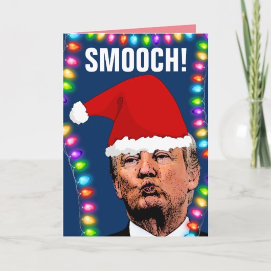 DONALD TRUMP KISS CHRISTMAS FUNNY CARDS KARTE (Vorderseite)