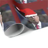 DONALD TRUMP KISS CHRISTMAS WRAPPING PAPIER GESCHENKPAPIER (Rolleneckpunkt)