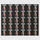 DONALD TRUMP KISS FUNNY GESCHENKPAPIER (Flach)