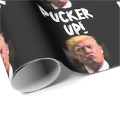 DONALD TRUMP KISS GEBURTSTAGES WRAPPING PAPIER GESCHENKPAPIER (Rolleneckpunkt)