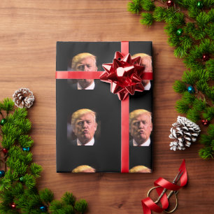 DONALD TRUMP KISS JEDEN ANLASS WRAPPING PAPIER GESCHENKPAPIER
