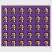 DONALD TRUMP KISS JEDEN ANLASS WRAPPING PAPIER GESCHENKPAPIER (Flach)