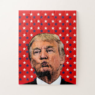 DONALD TRUMP KISS JIGSAW PUZZLE EINFACH