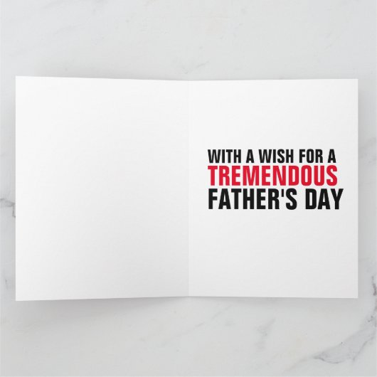 DONALD TRUMP KISS VATER'S DAY CARDS KARTE (Innenseite)