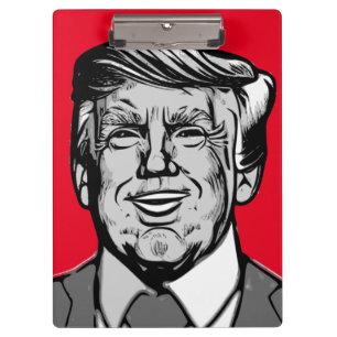 DONALD TRUMP KLEMMBRETT