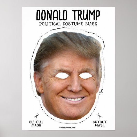 Donald Trump-Kostümmaske Poster (Vorne)