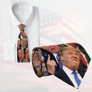 Donald Trump Krawatte Lustige Gesichter von Trum