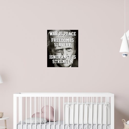 Donald Trump Krieg ist Frieden Poster (Kinderzimmer 2)
