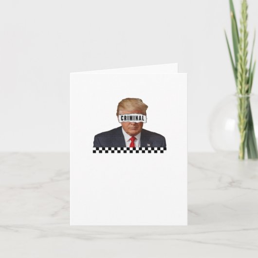 Donald Trump - Krimineller Karte (Vorderseite)