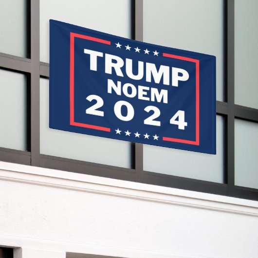 Donald Trump Kristi Noem 2024 Banner (Äußeres Gebäude)