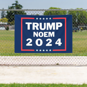Donald Trump Kristi Noem 2024 Banner