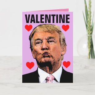 DONALD TRUMP KÜSST VALENTINSTAGSKARTEN KARTE