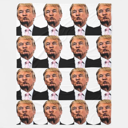 DONALD TRUMP LARGE FLEECE BLANKET (Vorderseite)
