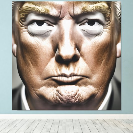 Donald Trump Leinwand (Insitu (Holzboden))