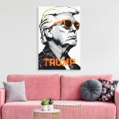 Donald Trump Leinwanddruck (Insitu (Wohnzimmer))