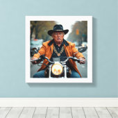 Donald Trump Leinwanddruck (Insitu (Holzboden))