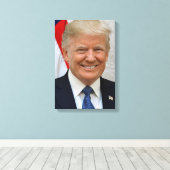 Donald Trump Leinwanddruck (Insitu (Holzboden))