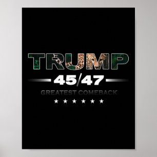 Donald Trump Leopard Print Beste Comeback Women Poster