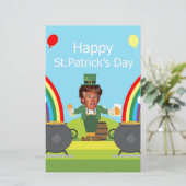 Donald Trump leprechaun Briefpapier (Stehend Vorderseite)