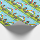 Donald Trump leprechaun Geschenkpapier (Ecke)