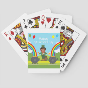 Donald Trump leprechaun Spielkarten