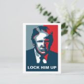 Donald Trump LOCK IIM UP Postkarte (Stehend Vorderseite)