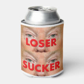 Donald Trump LOSER SUCKER Dosenkühler (Kanne Vorderseite)