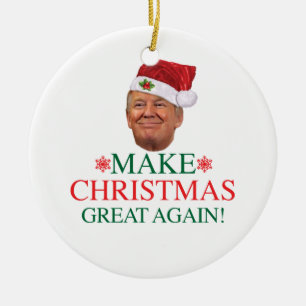 Donald Trump - machen Sie Weihnachten große Keramik Ornament