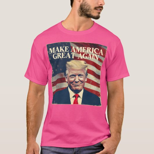Donald Trump macht Amerika wieder groß Patriotic D T-Shirt (Vorderseite)