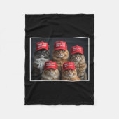 Donald Trump macht Cats wieder sicher Red Hat 2024 Fleecedecke (Vorderseite)