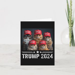 Donald Trump macht Cats wieder sicher Red Hat 2024 Karte