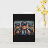 Donald Trump macht Cats wieder sicher Red Hat 2024 Karte (Gelbe Blume)